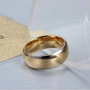 Two Tone Design Tungsten Steel Men's Wedding Band